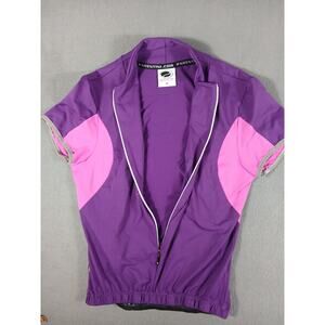 Parentini Italy Cycling Jersey M Purple Pink 2 Rear Pockets Reflective